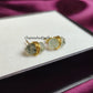 Prehnite Pencil Point Stud Earrings | Green Gemstone Healing Jewelry