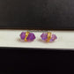 Amethyst Pencil Point Stud Earrings | February Birthstone Boho Minimalist Gemstone