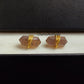 Chocolate Moonstone Stud Earrings | Double Terminated Gemstone Post Dainty