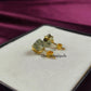 Natural Prehnite Stud Earrings | Wire Wrap Green Gemstone Post Earrings Healing