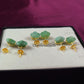 Green Chrysoprase Star Stud Earrings | Healing Gemstone Jewelry
