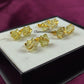 Natural Lemon Quartz Star Stud Earrings | Yellow Gemstone Wire Wrap Jewelry