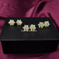 Natural Moonstone Star Earrings | Gemstone Studs
