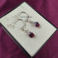 Natural Raw Ruby Dangle Earrings | Boho Semi-Precious Pink Stone