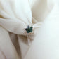 Genuine Emerald Star Ring | Electroplated Eternity Ring