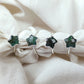 Genuine Emerald Star Ring | Electroplated Eternity Ring