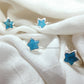 Blue Turquoise Star Ring | Electroplated Chunky Healing Crystal Ring