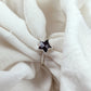 Natural Red Garnet Ring | Electroplated Crystal Ring | January Birthstone