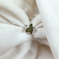 Natural Vesuvianite Ring | Green Gemstone Stacking Ring | August Birthstone