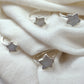 Natural Moonstone Star Ring | Electroplated Handmade June Birthstone