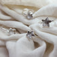 Clear Crystal Quartz Ring | Electroplated Handmade Gemstone Ring