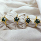 Natural Green Emerald Ring | Handmade Boho May Birthstone Jewelry