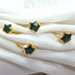 Natural Green Emerald Ring | Handmade Boho May Birthstone Jewelry