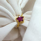 Star Shape Ruby Ring | Handmade July Birthstone Jewelry