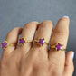 Star Shape Ruby Ring | Handmade July Birthstone Jewelry