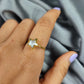 Clear Crystal Quartz Ring | Handmade Boho Healing Gemstone Jewelry