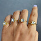 Clear Crystal Quartz Ring | Handmade Boho Healing Gemstone Jewelry