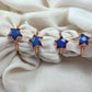 Natural Blue Sapphire Ring | Star-Shaped Handmade Jewelry