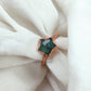 Natural Green Emerald Ring | Handmade May Birthstone Jewelry