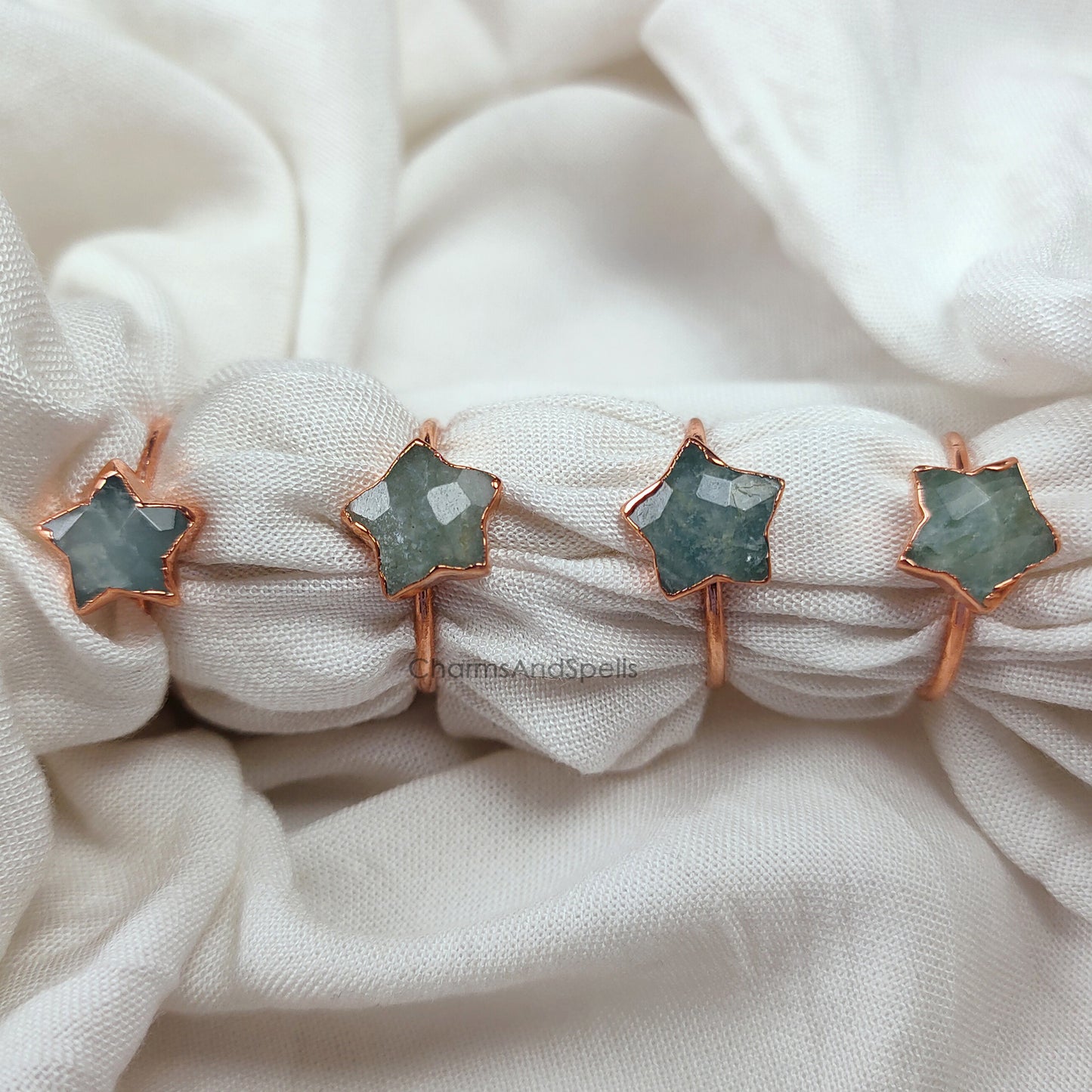 Genuine Aquamarine Ring, Boho Ring, Electroplated Ring, Handmade Stone Ring, March Birthstone Jewelry, Woman Ring, Mother Day Gift, Gift