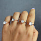 Clear Crystal Quartz Ring | Handmade Healing Gemstone Jewelry