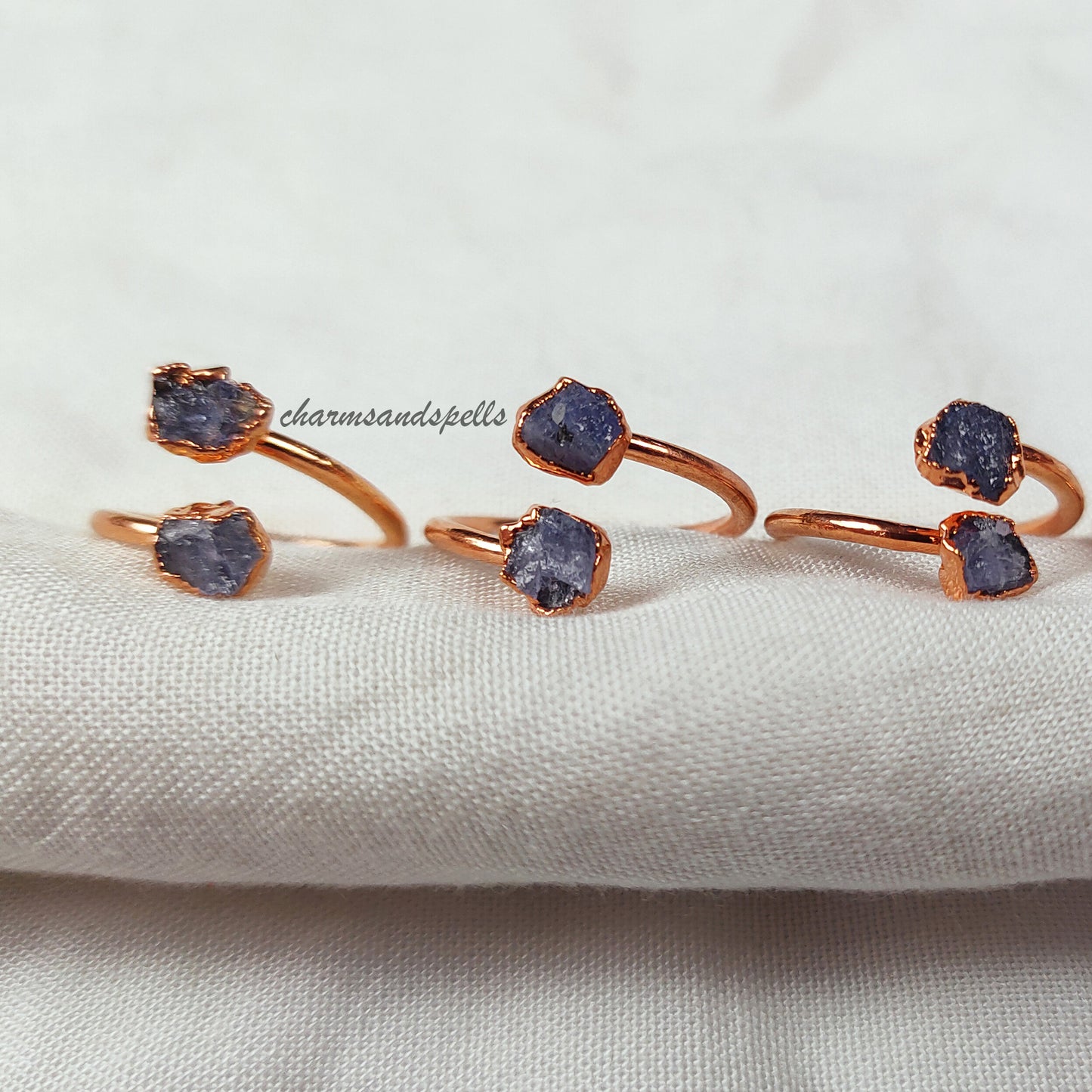 Amazing Raw Tanzanite Ring, Electroplated Ring, Natural Blue Tanzanite Ring, Handmade Jewelry, Promise Ring, Wedding Gift, Gift For Wife