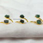 Raw Emerald Ring | Natural May Birthstone Green Gemstone Dainty Jewelry
