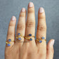 Natural Tanzanite Ring | Raw December Birthstone Dainty Handmade Jewelry