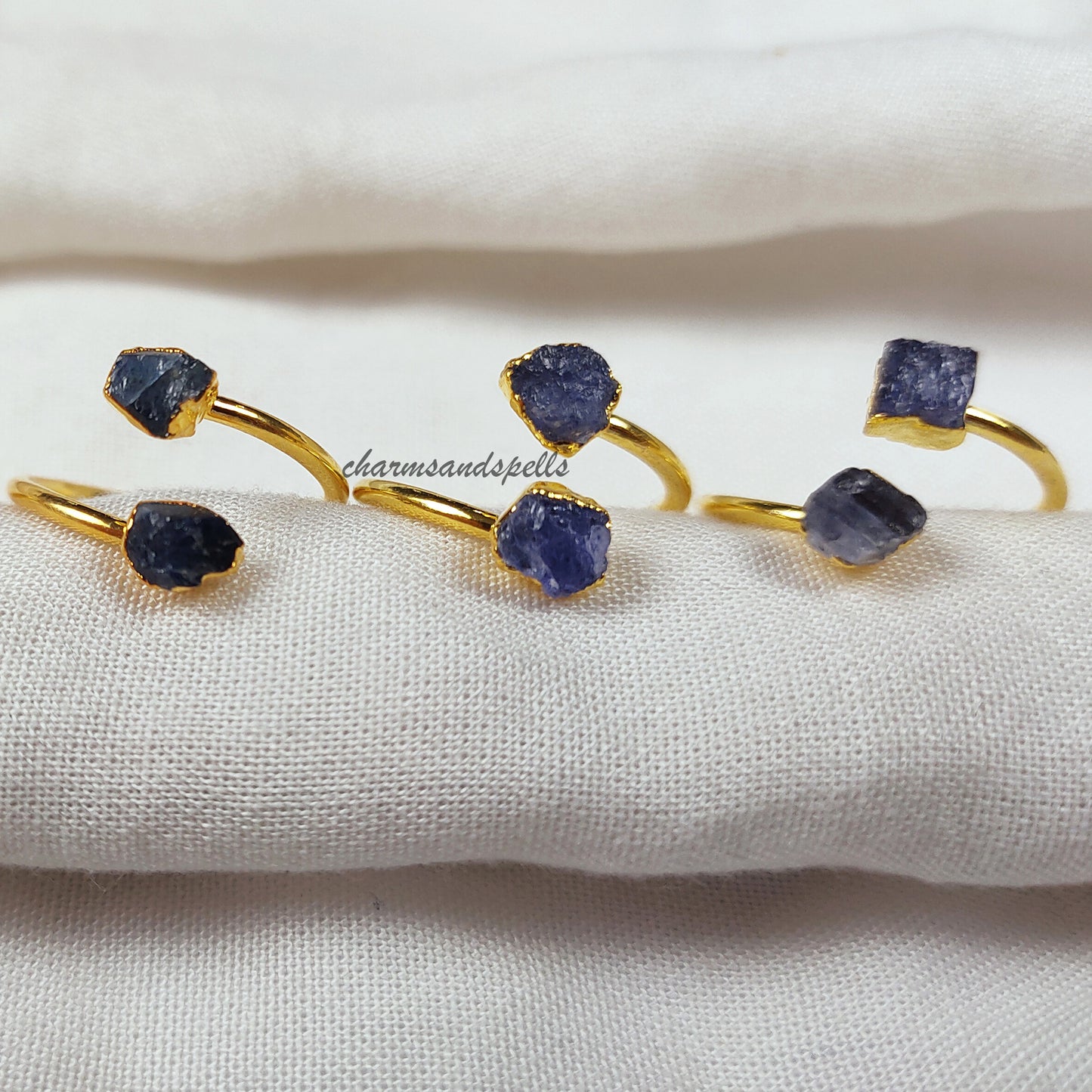 Natural Tanzanite Ring, Dainty Ring, Handmade Jewelry, Propose Ring, Raw Tanzanite Electroplated Ring, December Birthstone,Gift For Daughter