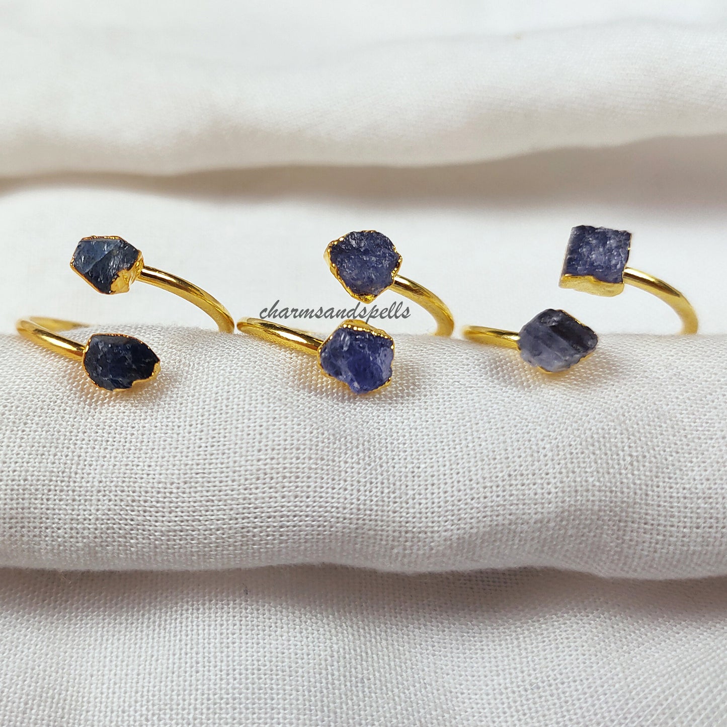 Natural Tanzanite Ring, Dainty Ring, Handmade Jewelry, Propose Ring, Raw Tanzanite Electroplated Ring, December Birthstone,Gift For Daughter