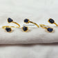 Natural Blue Sapphire Ring | Raw Sapphire Boho Jewelry