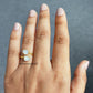 Blue Fire Moonstone Ring | July Birthstone, Raw Moonstone Handmade Jewelry