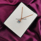 Raw Fluorite Necklace | Rainbow Crystal Pendant Rose Gold Plated Jewelry